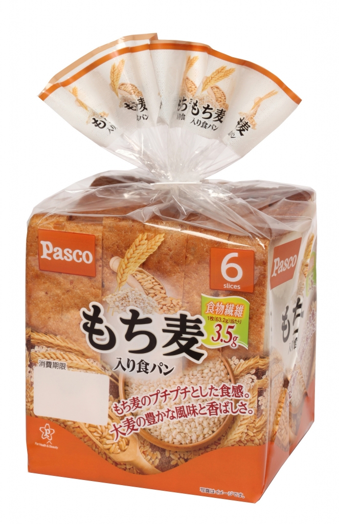 Pascoバラエティブレッドに「もち麦入り食パン」登場！