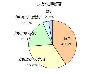 しょうがに関するアンケート調査