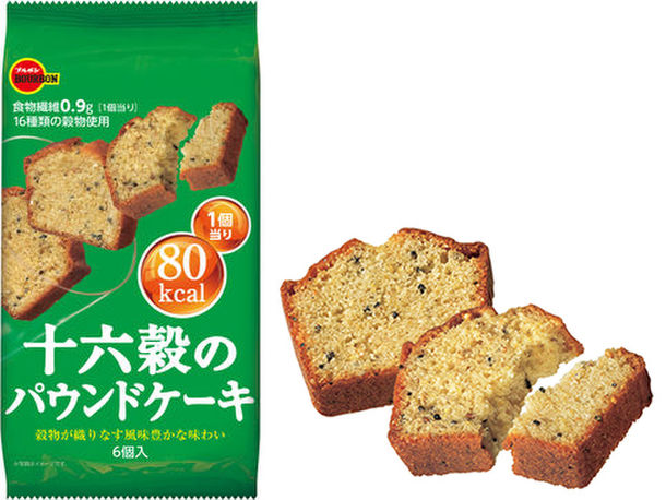 大満足なのにたったの80kcal！十六穀のパウンドケーキでダイエットサポート