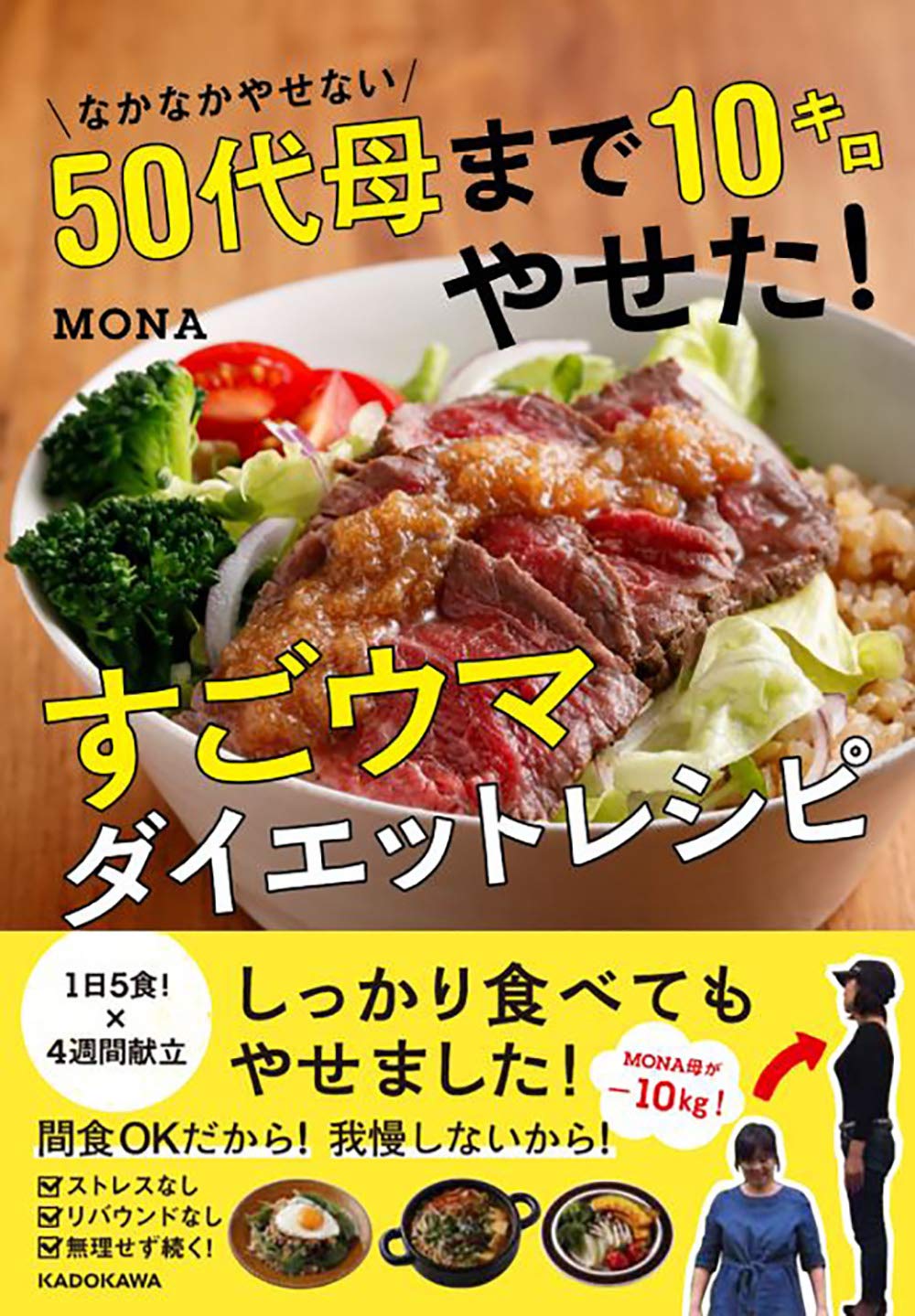 著者15kg減！ 50代母も10kg減！ 間食アリのMONA流レシピ